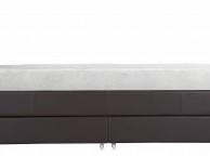 GFW Hannover 4ft6 Double Brown Faux Leather Storage Bed Thumbnail