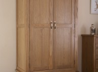 GFW Bowthorpe Oak 2 Door 1 Drawer Wardrobe Thumbnail