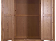 GFW Bowthorpe Oak 2 Door 1 Drawer Wardrobe Thumbnail