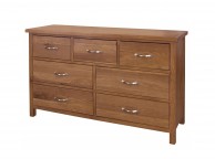 GFW Bowthorpe Oak 4 Plus 3 Drawer Chest Thumbnail