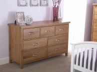 GFW Bowthorpe Oak 4 Plus 3 Drawer Chest Thumbnail