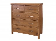 GFW Bowthorpe Oak 3 Plus 2 Drawer Chest Thumbnail