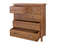 GFW Bowthorpe Oak 3 Plus 2 Drawer Chest Thumbnail