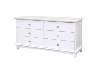 GFW Toulouse White 3 Plus 3 Drawer Chest Thumbnail