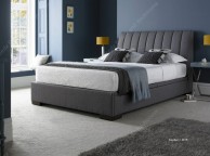 Kaydian Lanchester 5ft Kingsize Grey Fabric Ottoman Storage Bed Thumbnail