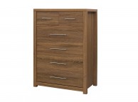 GFW Havana 4 Plus 2 Drawer Oak Finish Chest Thumbnail