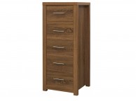 GFW Havana 5 Drawer Chest Oak Finish Thumbnail