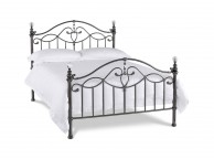 Bentley Elena 4ft6 Double Black Nickel Metal Bed Thumbnail