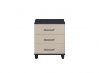 KT Halo Gloss Pale Grey 3 Drawer Wide Chest Thumbnail