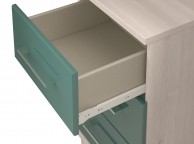 KT Halo Gloss Lagoon 1 Drawer Bedside Pod Chest Thumbnail