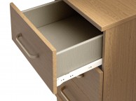 KT Deco Oak 3 Drawer Narrow Chest Thumbnail