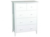 Sweet Dreams Ruby White 5 Drawer Chest of Drawers Thumbnail