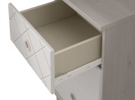 KT Geo White 3 Drawer Narrow Chest Thumbnail