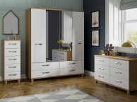 KT Moda White 3 Drawer Narrow Chest Thumbnail