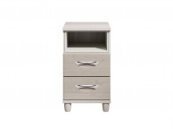 KT Moda Cashmere And Elm 2 Drawer Bedside Pod Chest Thumbnail