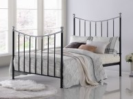 Time Living Vienna 4ft6 Double Black And Chrome Metal Bed Frame Thumbnail