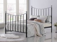 Time Living Vienna 5ft Kingsize Black And Chrome Metal Bed Frame Thumbnail