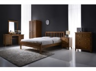 Flintshire Drury 5ft Kingsize Oak Finish Bed Thumbnail