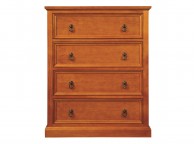 Sweet Dreams Wagner 4 Drawer Wooden Chest of Drawers in Oak Thumbnail