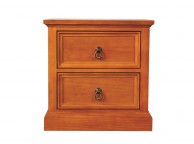 Sweet Dreams Wagner 2 Drawer Bedside Cabinet in Oak Thumbnail