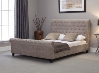 Emporia Mayfair 4ft6 Double Stone Fabric Bed Thumbnail