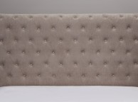 Emporia Oxford 6ft Super Kingsize Stone Fabric Ottoman Bed Thumbnail