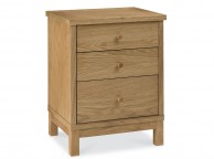 Bentley Designs Atlanta Oak 3 Drawer Nightstand Thumbnail