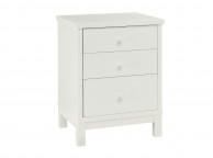 Bentley Designs Atlanta White 3 Drawer Nightstand Thumbnail