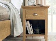 Bentley Designs Hampstead Oak 1 Drawer Nightstand Thumbnail