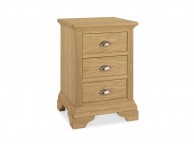 Bentley Designs Hampstead Oak 3 Drawer Nightstand Thumbnail