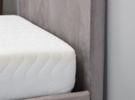 Emporia Stirling 5ft Kingsize Silver Fabric Ottoman Thumbnail