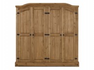 Birlea Corona Pine 4 Door Wardrobe Thumbnail