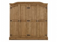 Birlea Corona Pine 4 Door Wardrobe Thumbnail