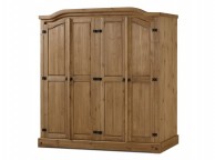 Birlea Corona Pine 4 Door Wardrobe Thumbnail