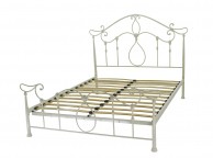 Metal Beds Eros 5ft Kingsize Ivory Metal Bed Frame Thumbnail