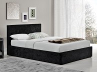 Birlea Berlin 4ft Small Double Black Crushed Velvet Fabric Ottoman Bed Thumbnail