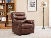 Birlea Regency Bronze Brown Faux Leather Recliner Chair Thumbnail