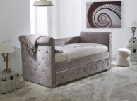 Limelight Zodiac Day Bed and Trundle Guest Bed in Mink Fabric Thumbnail