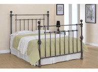 Sleep Design York 4ft6 Double Black Nickel Metal Bed Frame Thumbnail