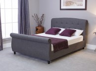 Emporia Soho 6ft Super Kingsize Grey Fabric Ottoman Bed Thumbnail