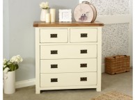Birlea New Hampshire Cream And Cream 3 Plus 2 Drawer Chest Thumbnail