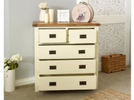 Birlea New Hampshire Cream And Cream 3 Plus 2 Drawer Chest Thumbnail