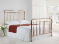 Time Living Rose 4ft6 Double Rose Gold Metal Bed Frame Thumbnail