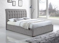 Time Living Hamilton 5ft Kingsize Light Grey Fabric Bed Frame Thumbnail