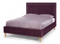 Serene Louise 5ft Kingsize Mulberry Fabric Bed Frame Thumbnail