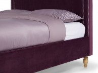 Serene Louise 5ft Kingsize Mulberry Fabric Bed Frame Thumbnail