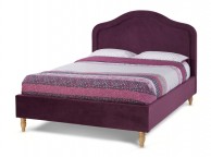 Serene Joyce 4ft6 Double Mulberry Fabric Bed Frame Thumbnail