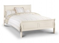 Julian Bowen Amelia Stone White 4ft6 Double Wooden Bed Thumbnail