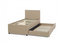 Serene Lily 3ft Single Wholemeal Fabric Guest Bed Thumbnail