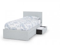 Serene Scarlett 3ft Single Ice Fabric Bed With Drawers Thumbnail